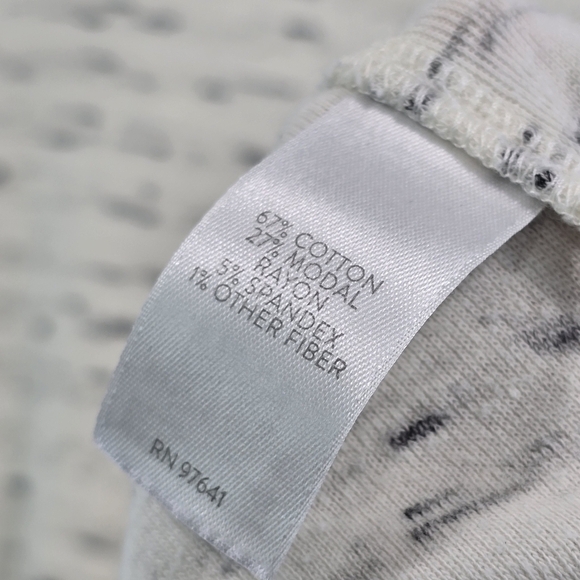 J Jill Shirt Womens Large Gray Speckled Neutral Ruched Tie Quarter Sleeve Pure - Picture 8 of 11